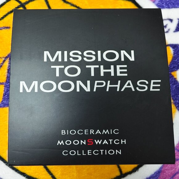 NWT Swatch X Omega Moonswatch Mission To The Moonphase New Moon Watch - Picture 4 of 4